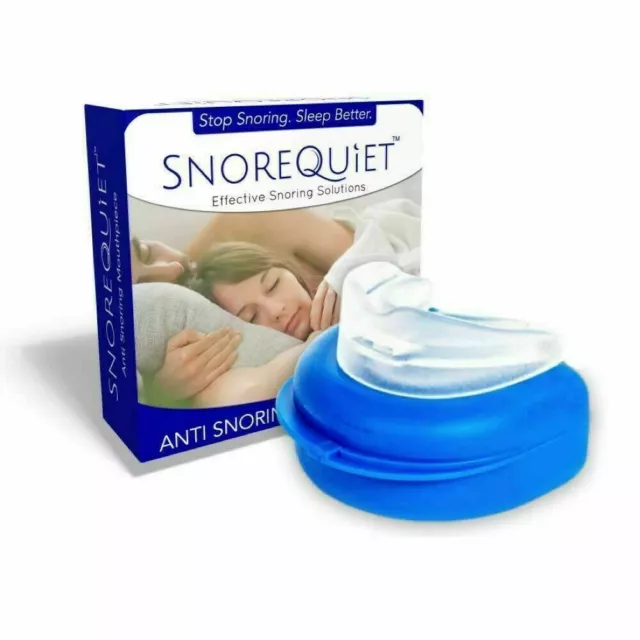 SnoreQuiet Mouthpiece Custom Moldable Guard Sleep Aid Snore Stopper Solution