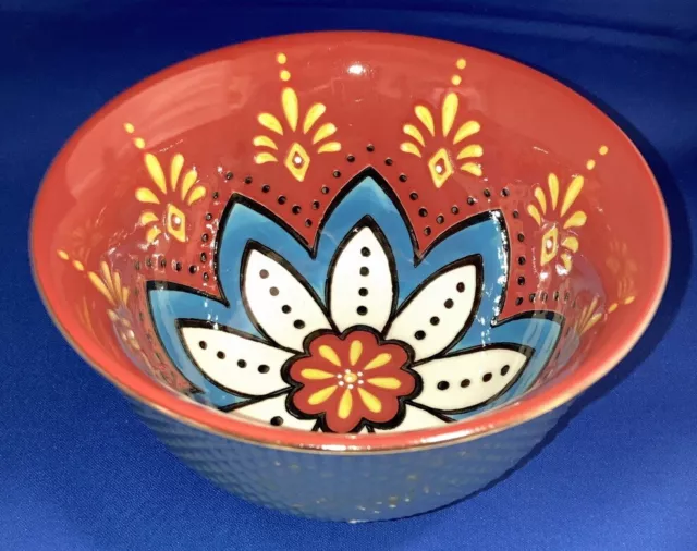 GOLD RAMEN NOODLE BOWL RED LOTUS BLOSSOM 6 Inch Royal Trinket Bowl Italian Inspo