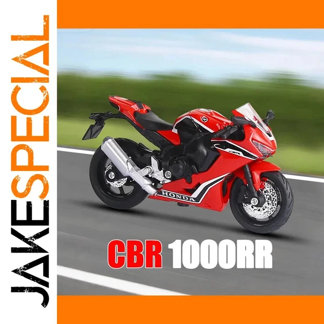 Modèle Réduit Moto Honda CBR 1000 RR 2018 à L'échelle 1/18 WELLY - Neuf En Boîte D'origine