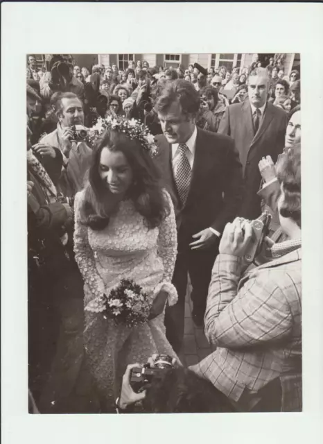 Kathleen Kennedy-Sen Edward Kennedy Arrive At Church Wedding Wire Photo 11-17-73