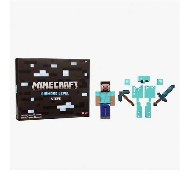 2024 SDCC COMIC Con Mattel Minecraft Diamond Level Panda Action Figure