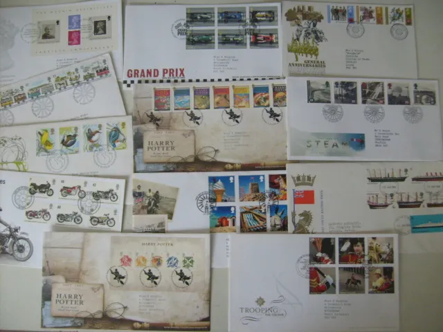 Bargain Selection Gb Used Recent Commemmorative Stamp Sets On Fdc + Event Covers