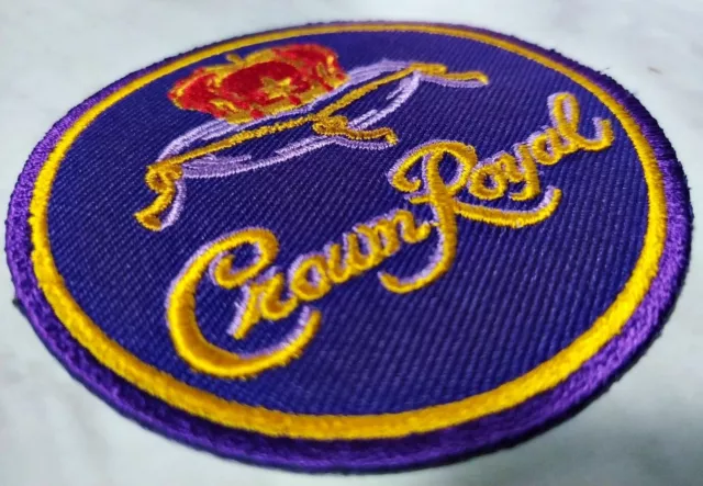 CROWN ROYAL CANADIAN WHISKEY Embroidered iron on patch