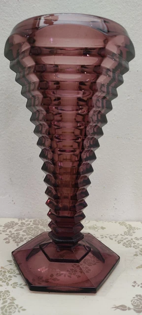 Florero Arte Déco Color Malva 1930