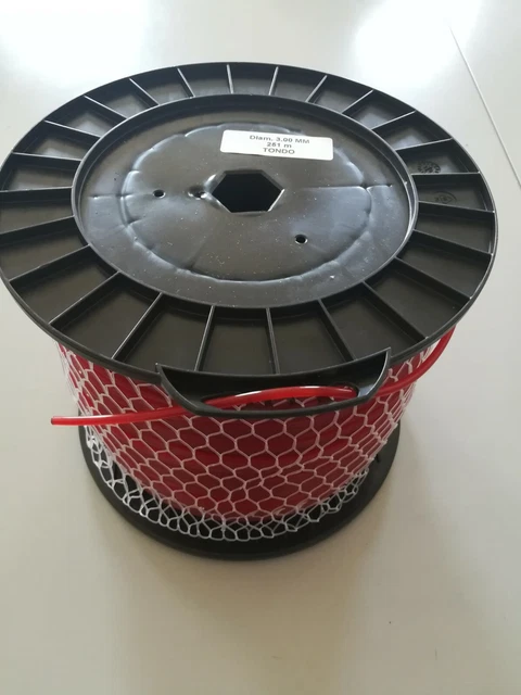 Filo Per Decespugliatore Rotondo 3.0mm - Matassa Da 100 Metri, Colore Rosso/Arancione - Foto 2