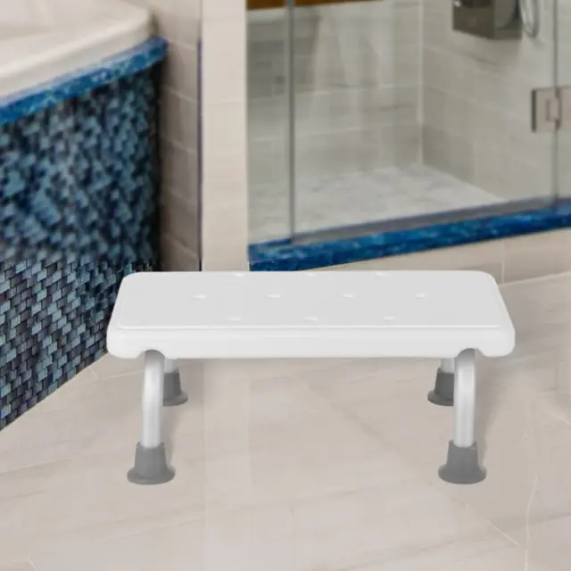 Shower Bench Bath Seat Easy Installation Sturdy Step Stool Foot Rest Daily