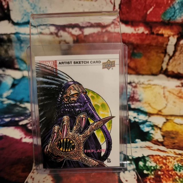 2020 Upper Deck Marvel Annual Sketch Card Peejay Catacutan #SKT Auto 1/1 EMPLATE