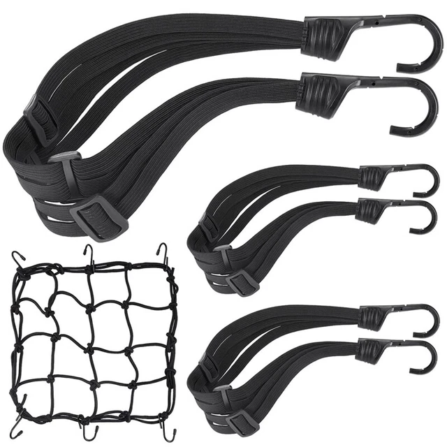 Rete Elastica Da Carico Per Moto E ATV – 15,7″ X 15,7″ Con 6 Ganci (Fermo Carico Universale)