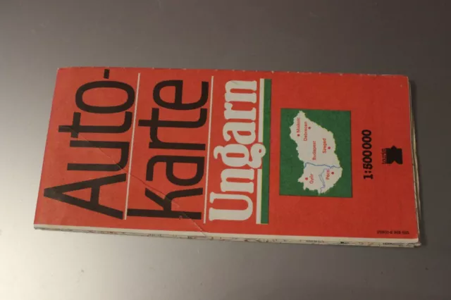 Autokarte Ungarn 1 : 500 000 1986