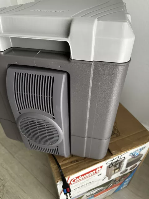 COLEMAN POWERCHILL THERMOELECTRIC Cooler w/ Car Outlet 40 Quart #5645 ...