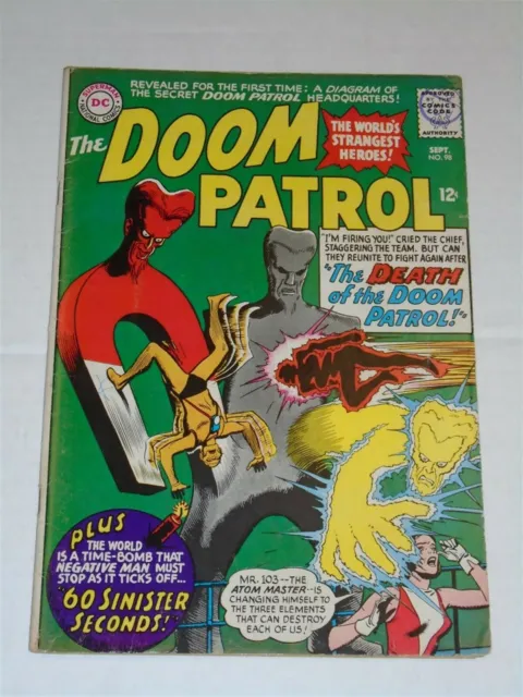 Doom Patrol #98 Vg+ (4.5) Dc Comics September 1965**