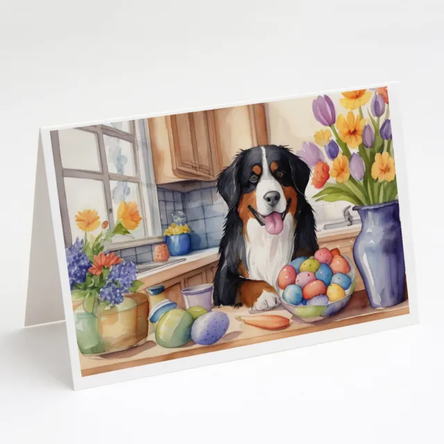 Decorating Easter Bernese Mountain Dog Cards Envelopes Pk 8 DAC6762GCA7P