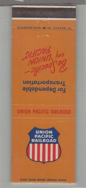 Matchbook Cover - Railroad - Union Pacific Railroad