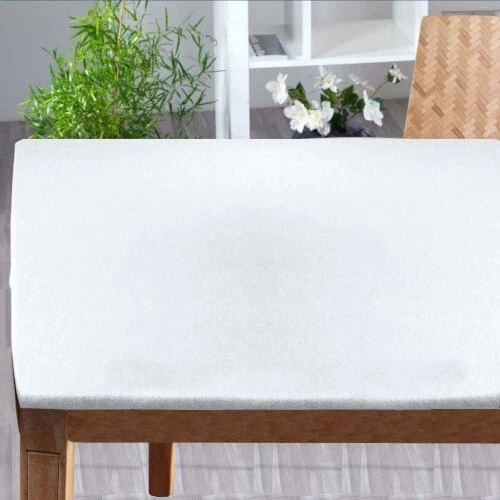Mollettone Per Tavolo Rettangolare 140x200 Cm, Verde, In PVC Gommato Antimacchia, Per Interno Ed Esterno