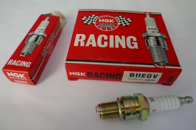 4x NGK Racing Zündkerze für den Kart Sport u. Cross MX B11EGV Gold Palladium NEU