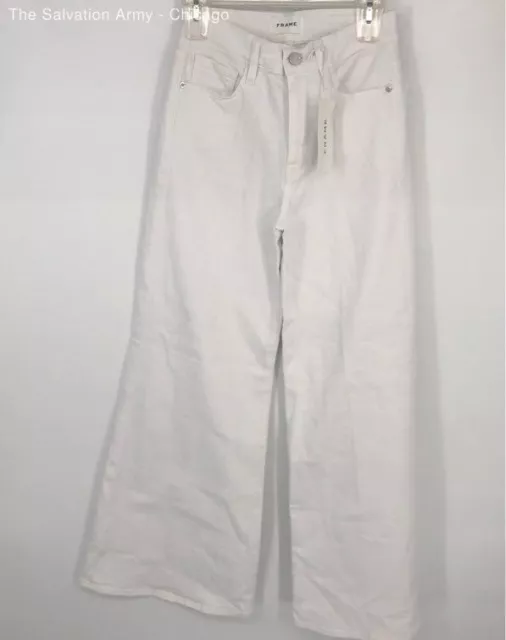 NWT FRAME White 'Le Pixie Palazzo' Jeans - Size Womens 27