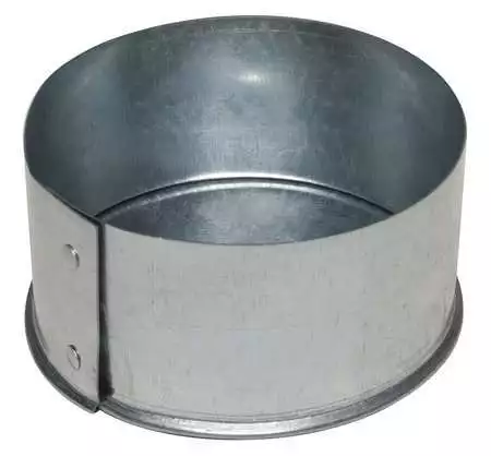 Greenseam Grecp7ga24 End Cap, 7 In Duct Dia, Galvanized Steel, 24 Ga, 7 In W X