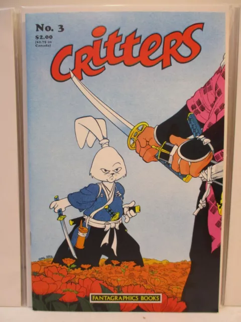 Critters #3 featuring Usagi Yojimbo - Fantagraphics 1986