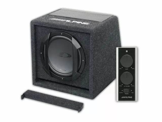 Alpine Swe-815 Subwoofer Amplificato. 300watts, Cassa 8” (20cm)