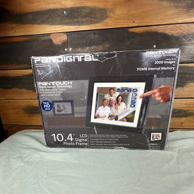 Pandigital Pantouch 10.4" Touchscreen LCD Digital Photo Frame New Open Box