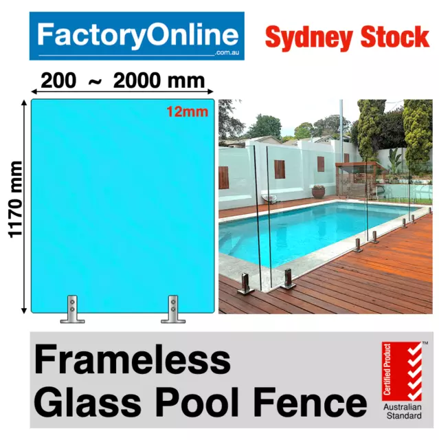 Glass Pool Fencing Fence Panels in Sydney 12mm Toughened Glass Spigots Panel DIY