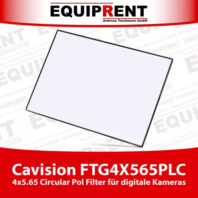 Cavision FTG4X565PLC 4x5.65 Circulaire Pol Filtre pour Mat Box (EQA82)