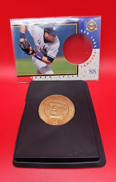 1998 Pinnacle Mint Collection Die Cut #9 (with COIN) DEREK JETER Yankees