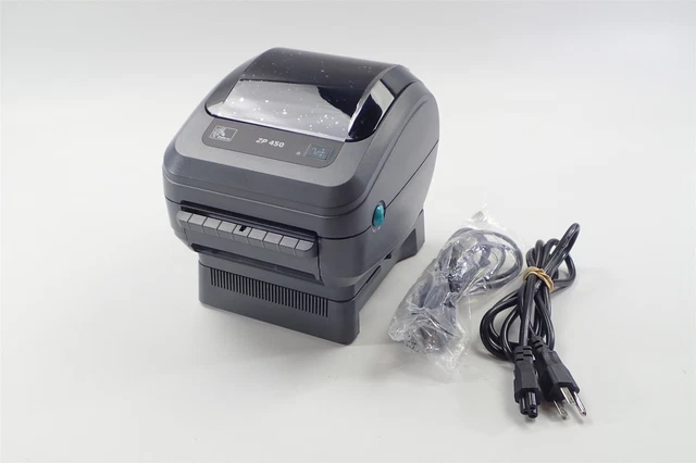 Zebra ZP 450 Direct Thermal Label Printer ZP450-0101-0000 USB w/ Power Cord
