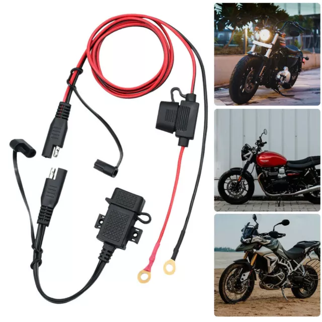 USB Charger for Motorcycle Motorbike SAE to USB Cable Adapter Phone GPS Tablets