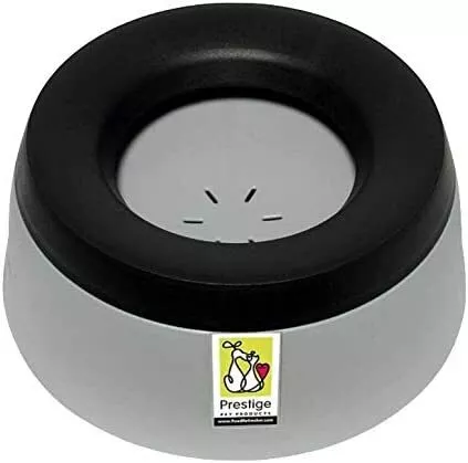 Road Refresher Prestige Non Spill Pet Water Bowl, Grey, Large