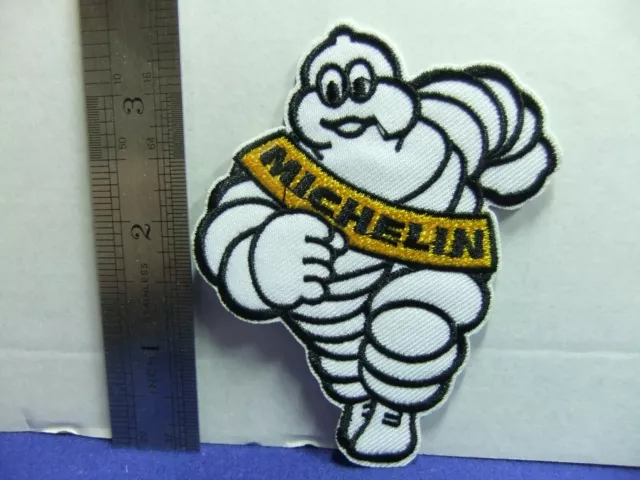 michelin tyre man bibendum badge patch motor motoring advert advertising