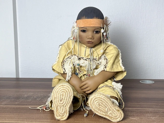 Annette Himstedt Künstlerpuppe Tinka - mit Zertifikat in OVP von 1997