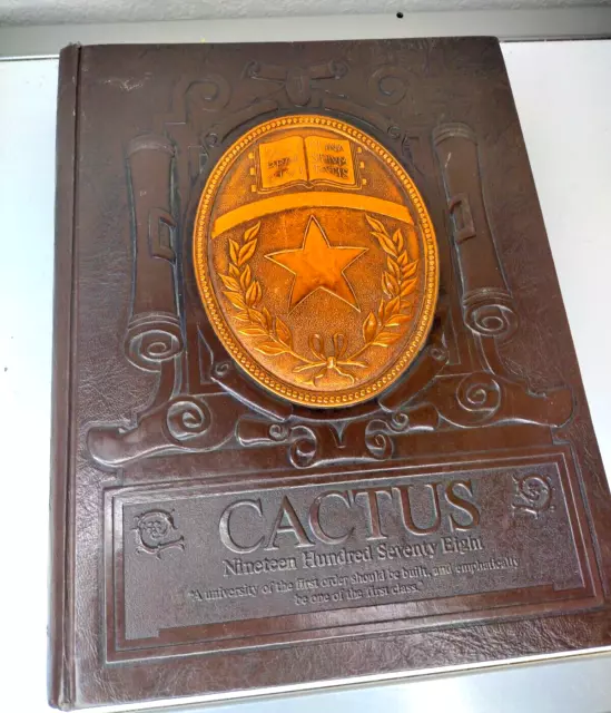 1978 Vintage University of Texas at Austin UT Longhorns Cactus Yearbook Vol 85