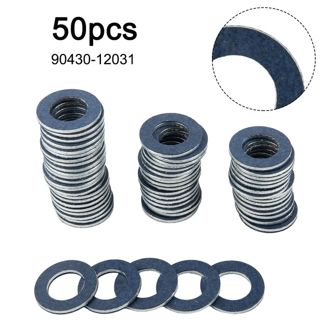 MAXIMIZE ENGINE LIFESPAN with Oil Drain Sump Plug Washers Gasket 50 Pack £16.88 PicClick UK
