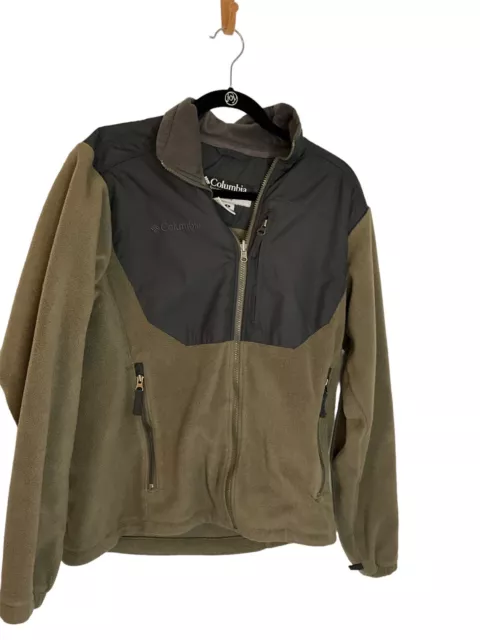 COLUMBIA CORE INTERCHANGE Fleece Jacket - Green/gray Small $22.46 ...