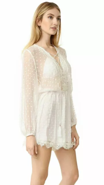 Zimmermann Oleander Lattice Playsuit Jumpsuit Romper Sz 6/8 US, NEW NWT; $640 2