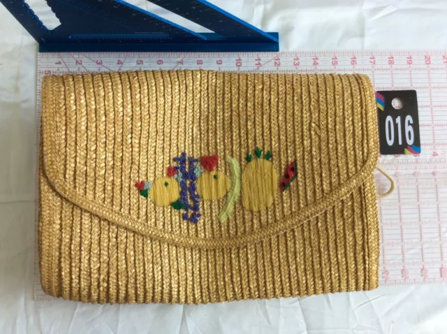 Straw Hand Woven Women Clutch Bag Purse Bag Summer Beach Weave Handbag