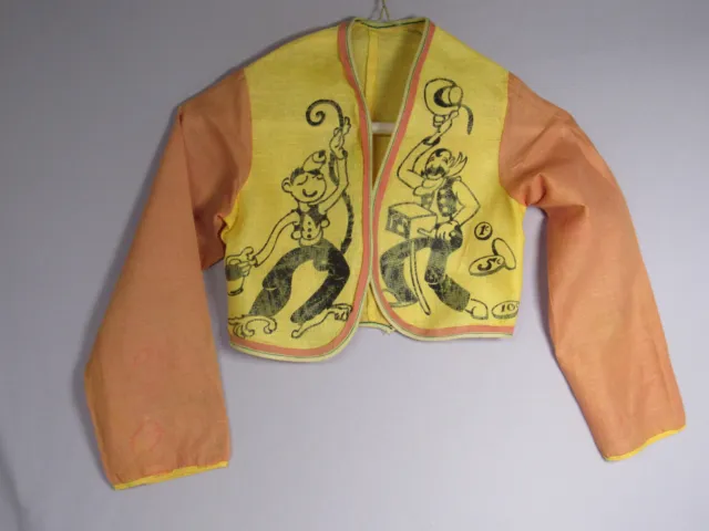 Childs Costume Jacket Monkey Grinder 1950's