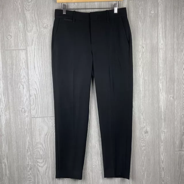 VINCE Vince. Black Tapered Leg Polyester Dress Career Pants Womens Sz 6