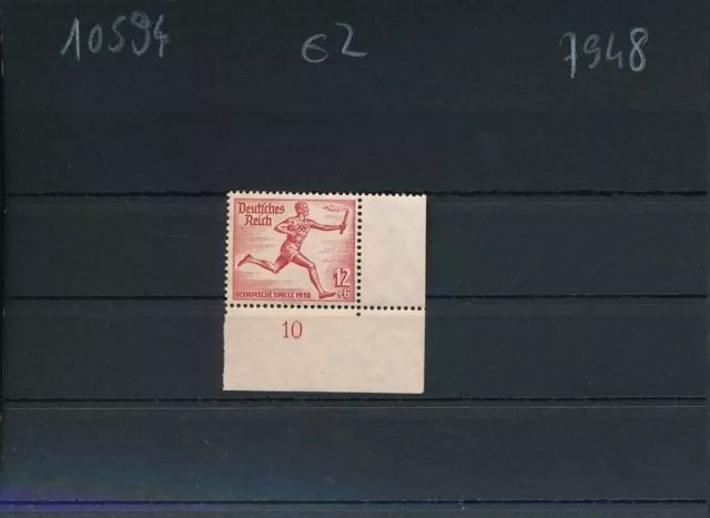 Briefmarken Dt.Reich 1936 613 postfrisch Olympische Spiele Eckrandst.(107948