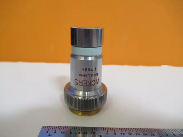 VICKERS GB Angleterre Objectif 10X Optiques Microscope Pièce Comme sur la Photo