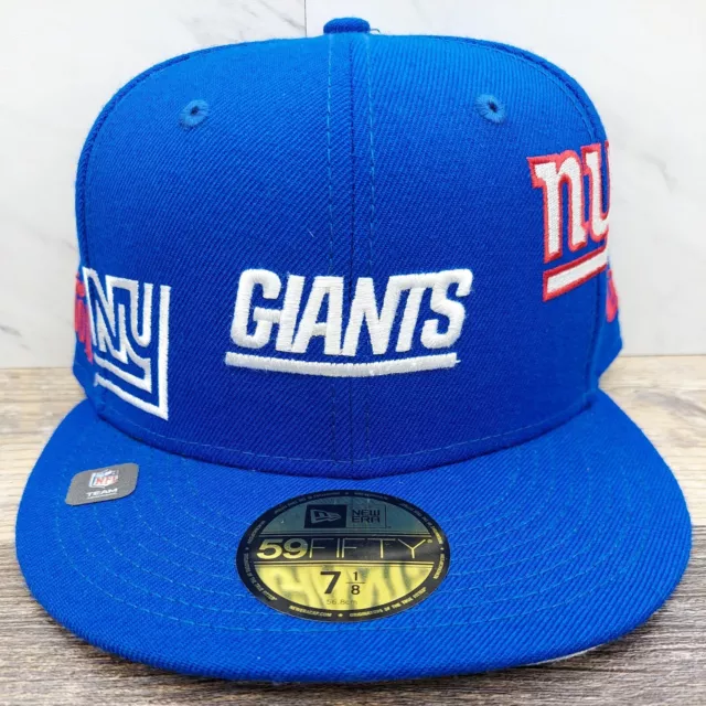 NEW ERA X Just Don New York Giants NFL Fitted Blue Cap Hat 59Fifty Size ...