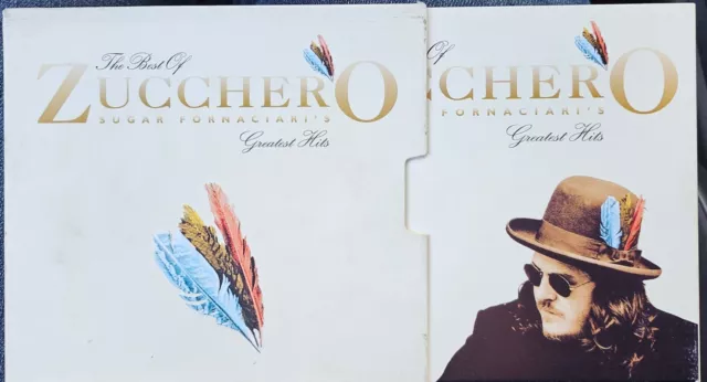 The Best Of Zucchero Sugar Fornaciari Greatest Hits Box 2 Cd + Plettro Polydor
