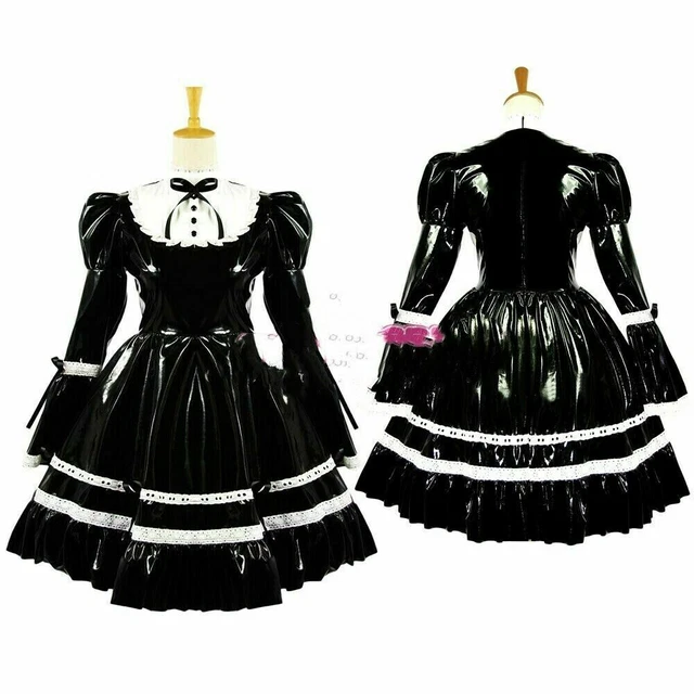 PVC FEMDOM SISSY maid dress lockable cross dressers Tailormade EUR 70