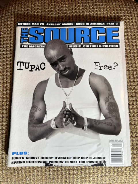 The Source Magazine March 1996 no. 78 hip hop rap Tupac