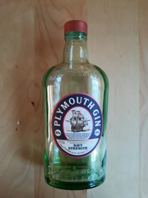 Plymouth Navy Strength Gin bottle - Empty