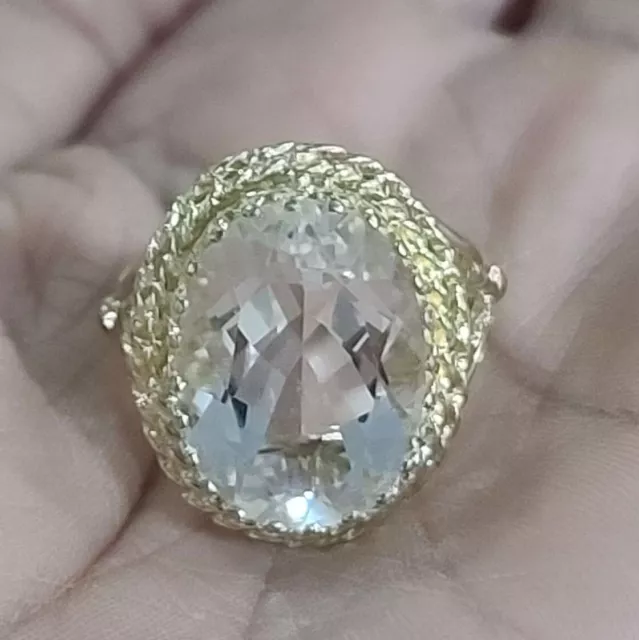 QVC DIAMONIQUE STERLING Silver Halo Ring Pre-owned Jewelry $0.99 - PicClick