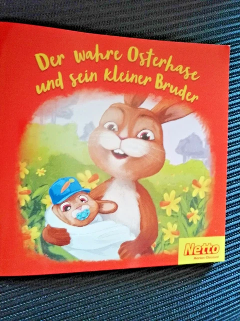Kleines Büchlein "Der wahre Osterhase und sein kleiner Bruder" Art Pixi Netto