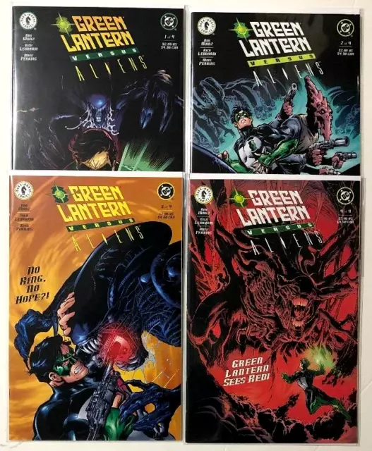 Green Lantern Versus Aliens (2000) #1-4 Complete Set Lot Full Run Dc Dark Horse