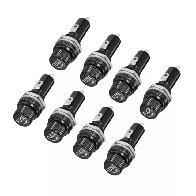 15mm Filet Bouchon Vis Panneau 6X30mm Fusible Support AC 125V/15A 250V/10A 8Pcs
